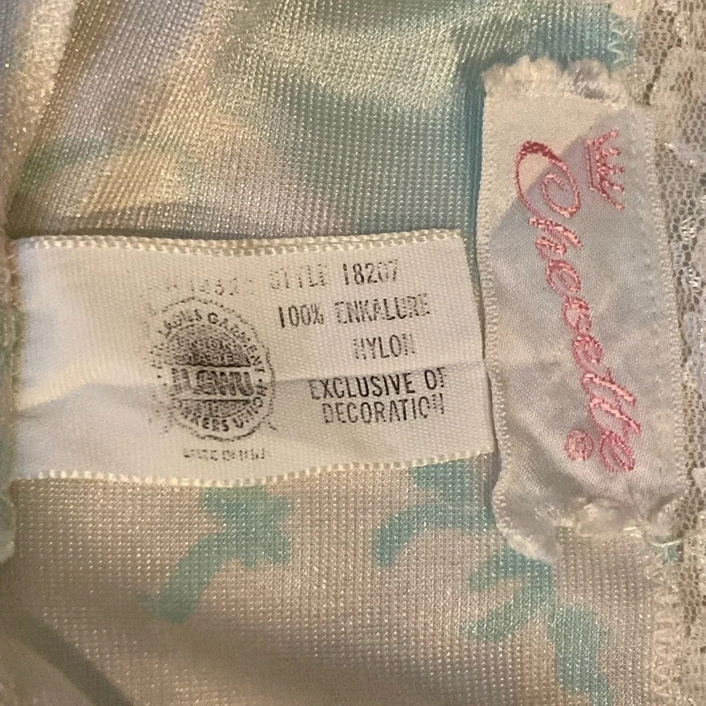 2 Piece Vintage CHEVETTE Nightgown Robe Floral Size M/L ILGWU